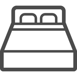 ベッドの無料アイコン2 アイコン素材ダウンロードサイト Icooon Mono 商用利用可能なアイコン 素材が無料 フリー ダウンロードできるサイト