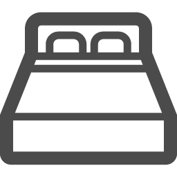 ベッドのアイコン3 アイコン素材ダウンロードサイト Icooon Mono 商用利用可能なアイコン素材が無料 フリー ダウンロードできるサイト