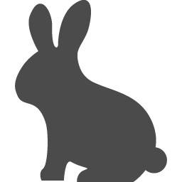 ウサギのシルエット アイコン素材ダウンロードサイト Icooon Mono 商用利用可能なアイコン素材が無料 フリー ダウンロードできるサイト