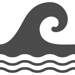 津波のアイコン4 アイコン素材ダウンロードサイト Icooon Mono 商用利用可能なアイコン素材が無料 フリー ダウンロードできるサイト