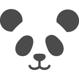 パンダの顔アイコン2 アイコン素材ダウンロードサイト Icooon Mono 商用利用可能なアイコン 素材が無料 フリー ダウンロードできるサイト
