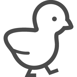 Chick Icon 1 アイコン素材ダウンロードサイト Icooon Mono 商用利用可能なアイコン素材が無料 フリー ダウンロードできるサイト