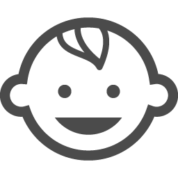 笑顔の赤ちゃんアイコン1 アイコン素材ダウンロードサイト Icooon Mono 商用利用可能なアイコン 素材が無料 フリー ダウンロードできるサイト