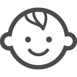 笑顔の赤ちゃんイラスト2 アイコン素材ダウンロードサイト Icooon Mono 商用利用可能なアイコン素材 が無料 フリー ダウンロードできるサイト
