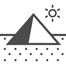 ピラミッドのアイコン3 アイコン素材ダウンロードサイト Icooon Mono 商用利用可能なアイコン素材が無料 フリー ダウンロードできるサイト