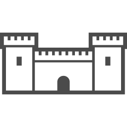 お城のアイコン5 アイコン素材ダウンロードサイト Icooon Mono 商用利用可能なアイコン素材が無料 フリー ダウンロードできるサイト