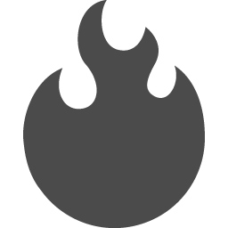 炎のアイコン3 アイコン素材ダウンロードサイト Icooon Mono 商用利用可能なアイコン素材が無料 フリー ダウンロードできるサイト
