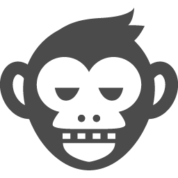 チンパンジー2 アイコン素材ダウンロードサイト Icooon Mono 商用利用可能なアイコン素材が無料 フリー ダウンロードできるサイト
