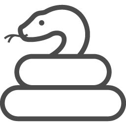 ヘビのアイコン3 アイコン素材ダウンロードサイト Icooon Mono 商用利用可能なアイコン素材が無料 フリー ダウンロードできるサイト