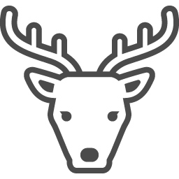 鹿のイラスト素材1 アイコン素材ダウンロードサイト Icooon Mono 商用利用可能なアイコン素材が無料 フリー ダウンロードできるサイト