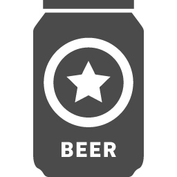 缶ビールの無料アイコン1 アイコン素材ダウンロードサイト Icooon Mono 商用利用可能なアイコン素材が無料 フリー ダウンロードできるサイト