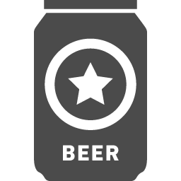 缶ビールの無料アイコン1 アイコン素材ダウンロードサイト Icooon Mono 商用利用可能なアイコン 素材が無料 フリー ダウンロードできるサイト