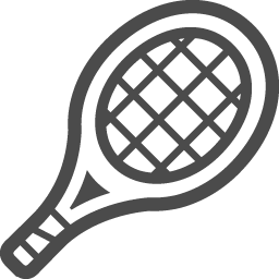テニスラケットのイラスト5 アイコン素材ダウンロードサイト Icooon Mono 商用利用可能なアイコン素材が無料 フリー ダウンロードできるサイト