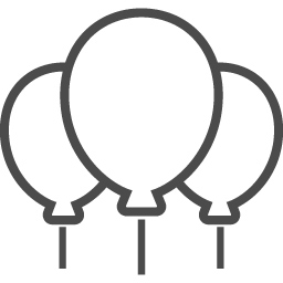 風船のイラスト6 アイコン素材ダウンロードサイト Icooon Mono 商用利用可能なアイコン素材が無料 フリー ダウンロードできるサイト