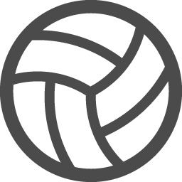 バレーボールアイコン1 アイコン素材ダウンロードサイト Icooon Mono 商用利用可能なアイコン素材が無料 フリー ダウンロードできるサイト