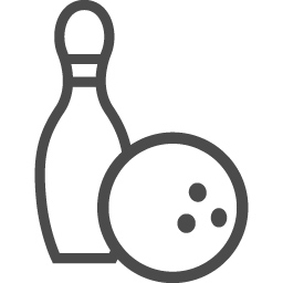ボーリングのイラスト6 アイコン素材ダウンロードサイト Icooon Mono 商用利用可能なアイコン素材が無料 フリー ダウンロードできるサイト