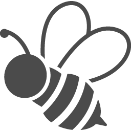 ミツバチのフリー素材1 アイコン素材ダウンロードサイト Icooon Mono 商用利用可能なアイコン素材が無料 フリー ダウンロードできるサイト
