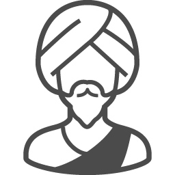 インド人のイラスト1 アイコン素材ダウンロードサイト Icooon Mono 商用利用可能なアイコン素材が無料 フリー ダウンロードできるサイト