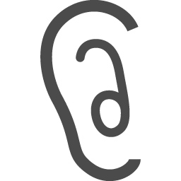 耳アイコン2 アイコン素材ダウンロードサイト Icooon Mono 商用利用可能なアイコン素材が無料 フリー ダウンロードできるサイト