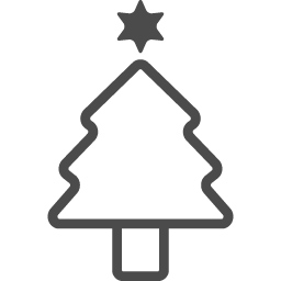 クリスマスツリーのフリーイラスト6 アイコン素材ダウンロードサイト Icooon Mono 商用利用可能なアイコン素材 が無料 フリー ダウンロードできるサイト