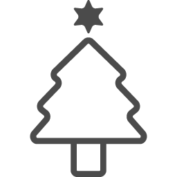 クリスマスツリーのフリーイラスト6 アイコン素材ダウンロードサイト Icooon Mono 商用利用可能なアイコン素材が無料 フリー ダウンロードできるサイト