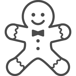 ジンジャーマンクッキーのフリーアイコン3 アイコン素材ダウンロードサイト Icooon Mono 商用利用可能なアイコン素材が無料 フリー ダウンロードできるサイト