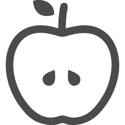 リンゴアイコン4 アイコン素材ダウンロードサイト Icooon Mono 商用利用可能なアイコン素材が無料 フリー ダウンロードできるサイト