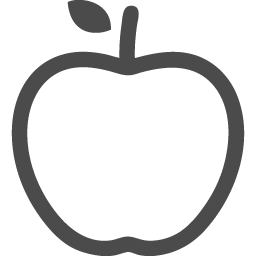 リンゴの無料素材5 アイコン素材ダウンロードサイト Icooon Mono 商用利用可能なアイコン素材が無料 フリー ダウンロードできるサイト