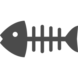 魚の骨アイコン1 アイコン素材ダウンロードサイト Icooon Mono 商用利用可能なアイコン素材が無料 フリー ダウンロードできるサイト
