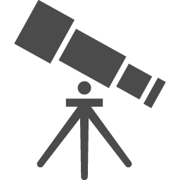 望遠鏡アイコン1 アイコン素材ダウンロードサイト Icooon Mono 商用利用可能なアイコン素材が無料 フリー ダウンロードできるサイト