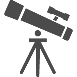望遠鏡のフリーイラスト3 アイコン素材ダウンロードサイト Icooon Mono 商用利用可能なアイコン素材が無料 フリー ダウンロードできるサイト