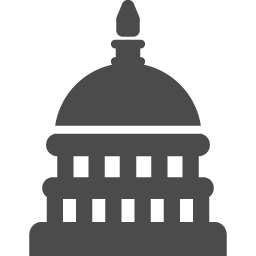 アメリカ合衆国議会議事堂アイコン1 アイコン素材ダウンロードサイト Icooon Mono 商用利用可能なアイコン 素材が無料 フリー ダウンロードできるサイト