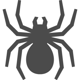 蜘蛛アイコン4 アイコン素材ダウンロードサイト Icooon Mono 商用利用可能なアイコン素材が無料 フリー ダウンロードできるサイト