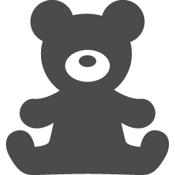 クマのぬいぐるみアイコン アイコン素材ダウンロードサイト Icooon Mono 商用利用可能なアイコン 素材が無料 フリー ダウンロードできるサイト
