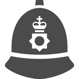 イギリス警察の帽子 アイコン素材ダウンロードサイト Icooon Mono 商用利用可能なアイコン素材が無料 フリー ダウンロードできるサイト
