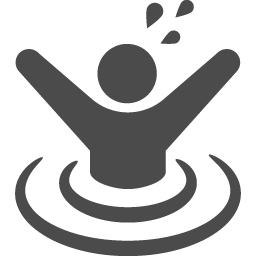 溺れる人のピクトグラム アイコン素材ダウンロードサイト Icooon Mono 商用利用可能なアイコン素材が無料 フリー ダウンロードできるサイト