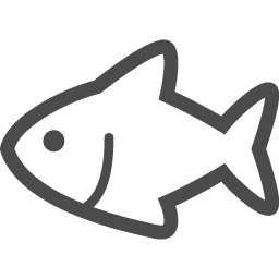 完了しました 魚 イラスト 白黒 無料のpng画像